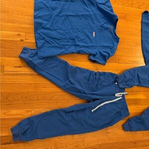 Figs Royal Blue Scrub Top